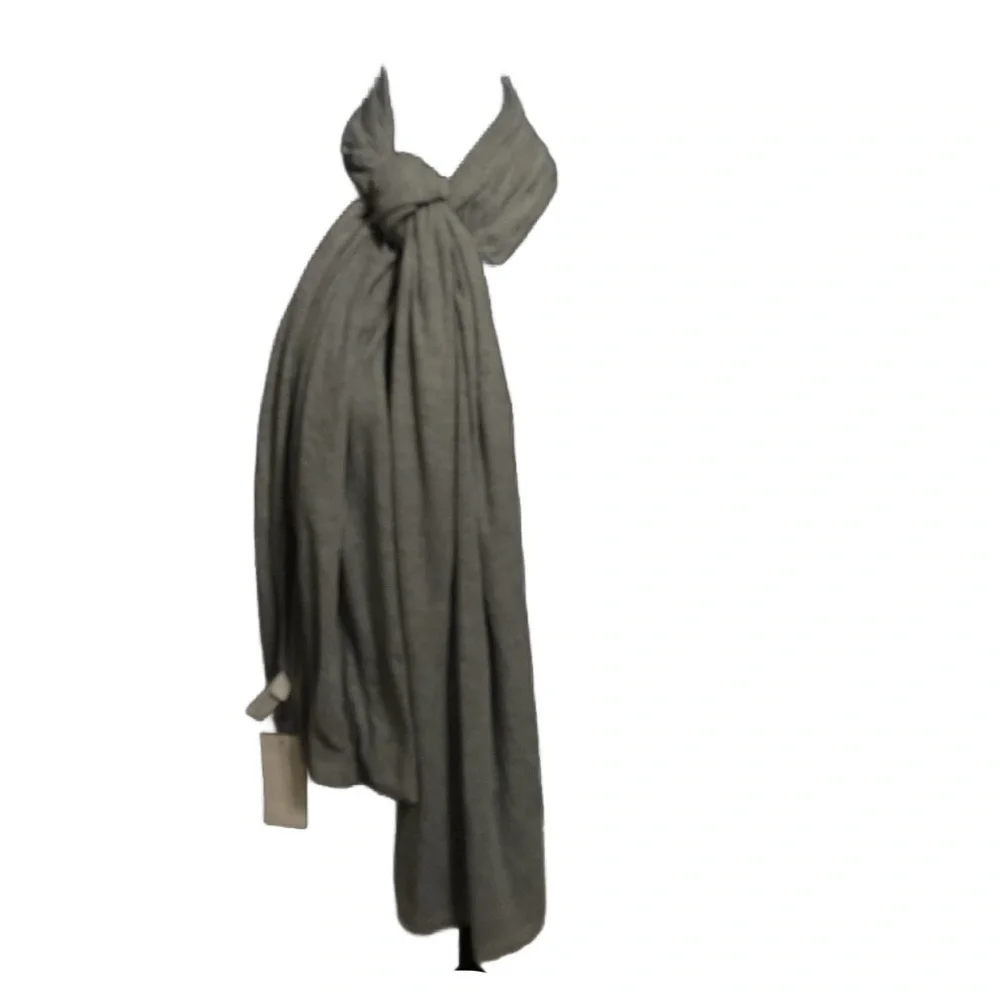 Jenni Women's Heather Gray or Blue On Repeat Jersey Wrap Scarf Size One Size NWT